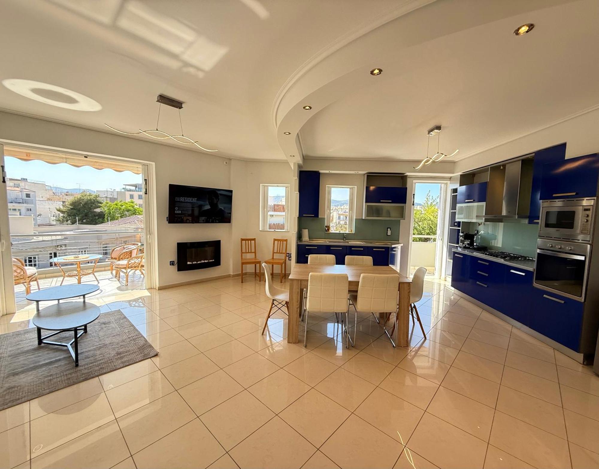 Sunny Home Private Jacuzzi Hydromassage Acropolis & Lycabettus Far View Parking 300M Metro Peristeri Athen Eksteriør billede