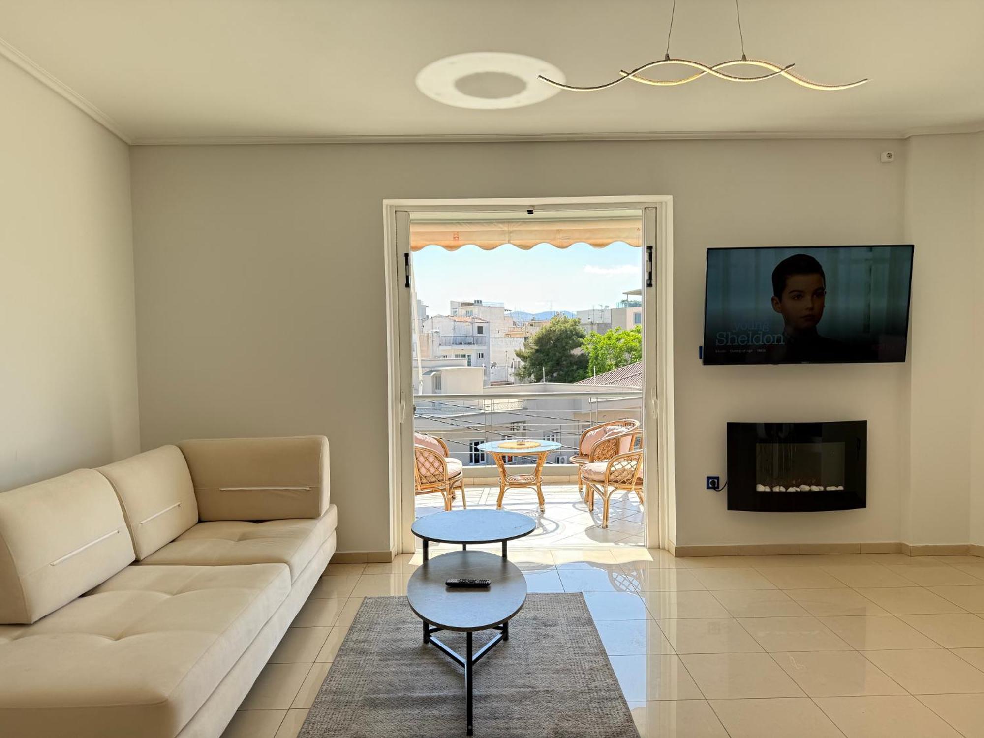 Sunny Home Private Jacuzzi Hydromassage Acropolis & Lycabettus Far View Parking 300M Metro Peristeri Athen Eksteriør billede