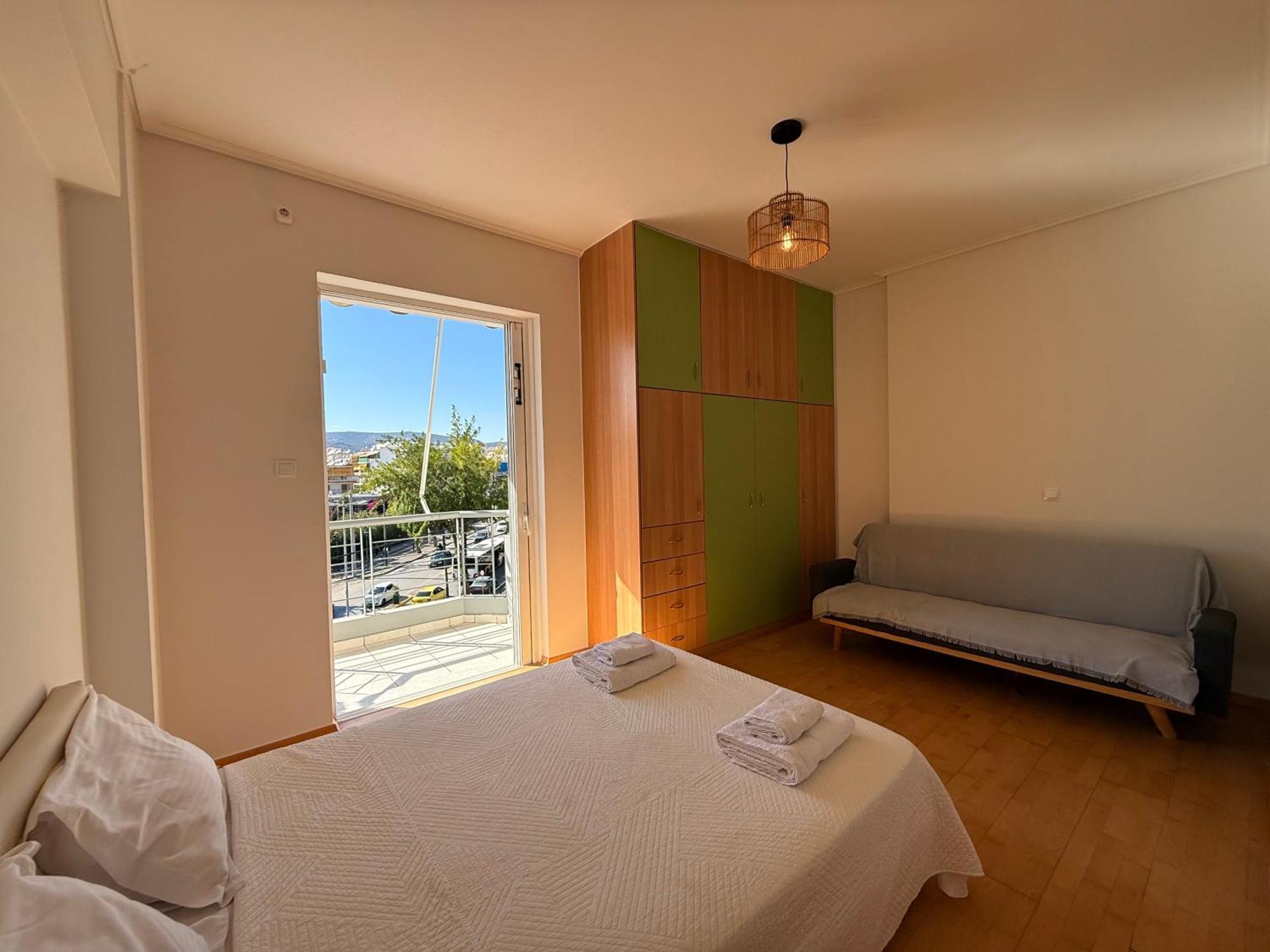 Sunny Home Private Jacuzzi Hydromassage Acropolis & Lycabettus Far View Parking 300M Metro Peristeri Athen Eksteriør billede