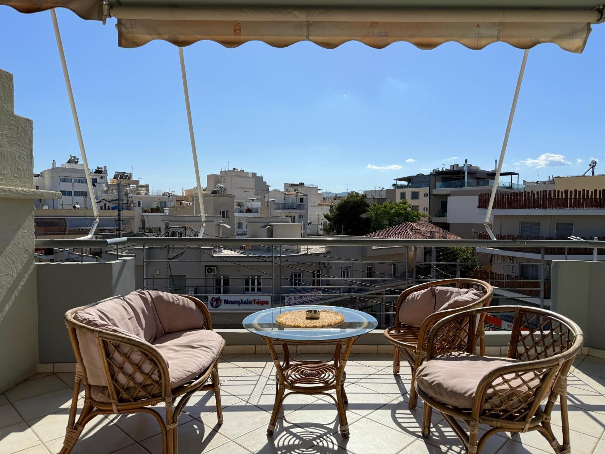 Sunny Home Private Jacuzzi Hydromassage Acropolis & Lycabettus Far View Parking 300M Metro Peristeri Athen Eksteriør billede